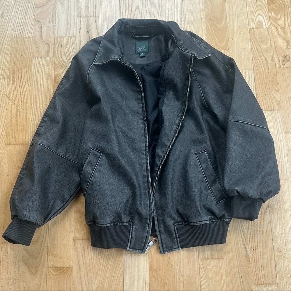Grey Bomber Jacket Coat like new
